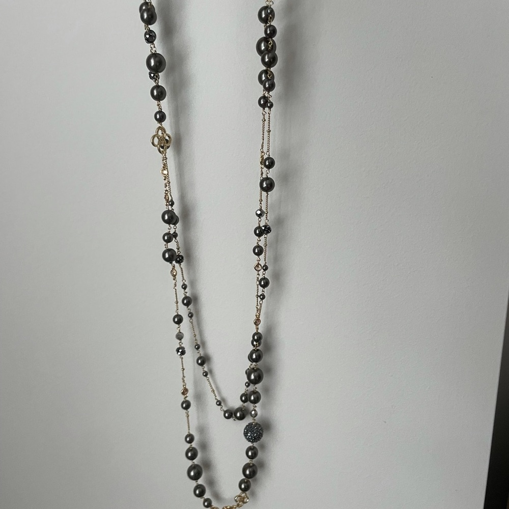 Stella & Dot Madeline Pearl Necklace Gold - Picture 7 of 7